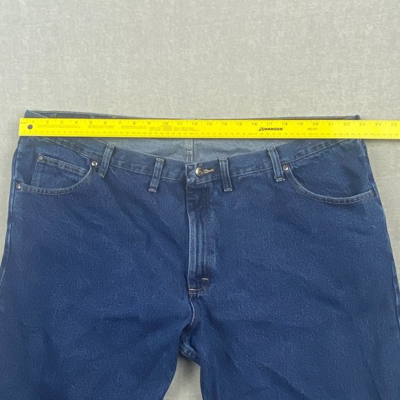 Wrangler Jeans Mens Size 46x30 Authentics Blue Denim Regular Fit ZM200SD Relaxed - Picture 8 of 13